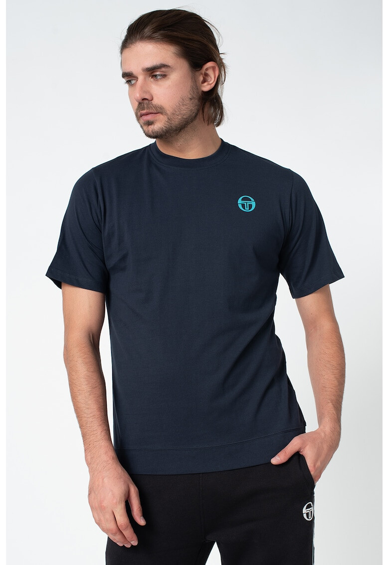 Sergio Tacchini Tricou cu decolteu la baza gatului si detaliu logo pe piept Calgary - Pled.ro