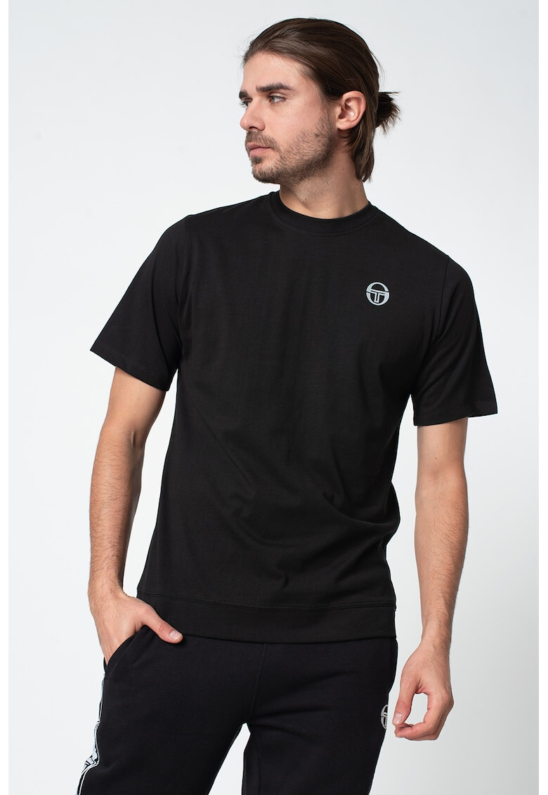 Sergio Tacchini Tricou cu decolteu la baza gatului si detaliu logo pe piept Calgary - Pled.ro