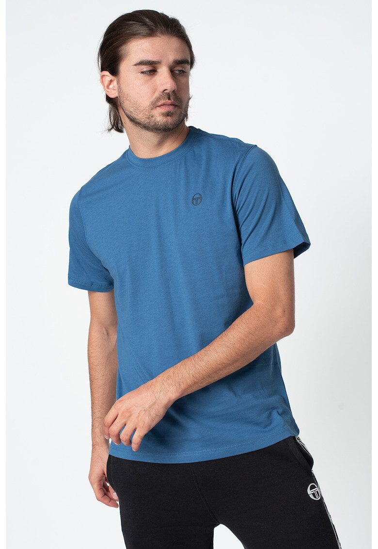 Sergio Tacchini Tricou de bumbac cu detaliu logo brodat Run - Pled.ro