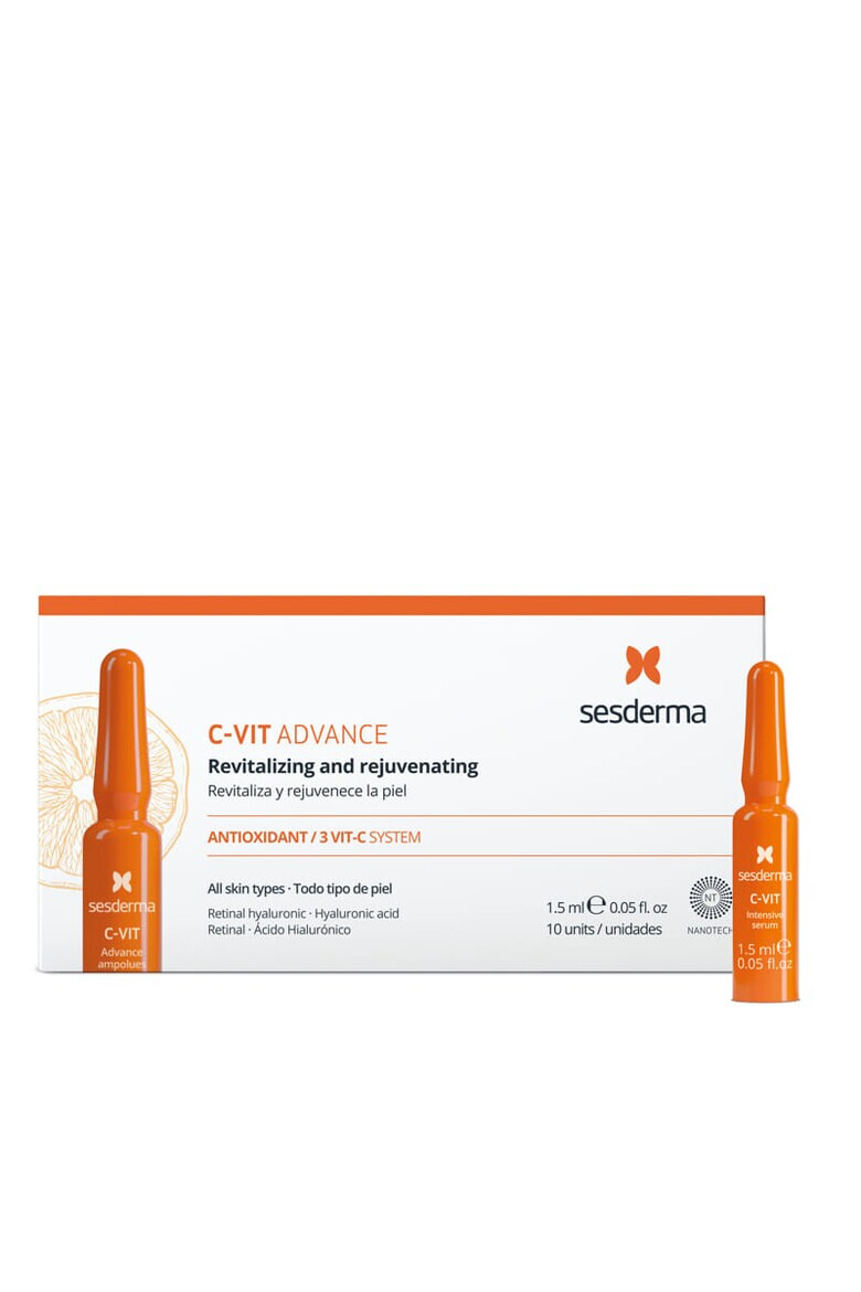 Sesderma Fiole cu vitamina C C-Vit Advance 10 x 1.5 ml - Pled.ro