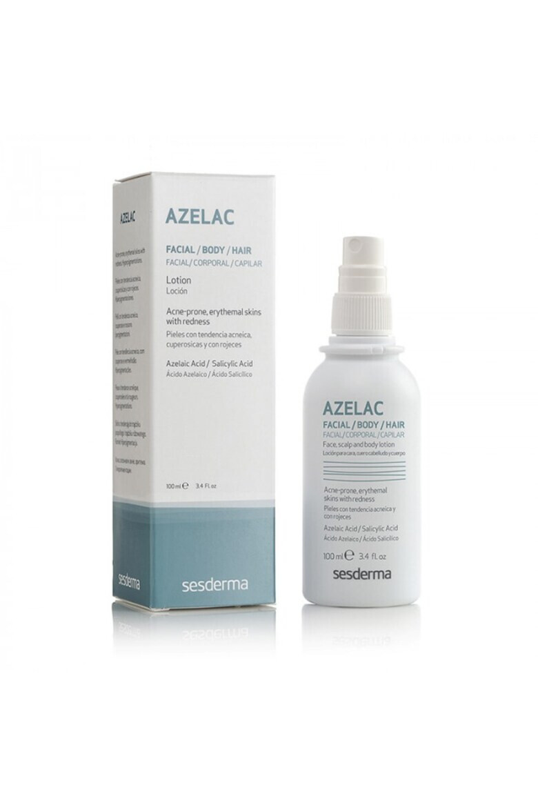 Sesderma Lotiune tratament piele rozacee/acnee pentru corp fata si par Azelac 100 ml - Pled.ro