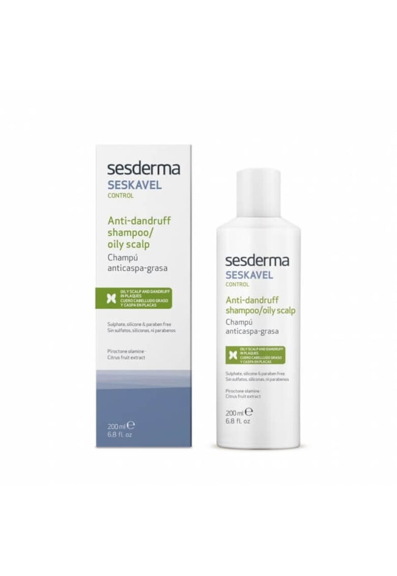 Sesderma Sampon antimatreata pentru par gras Seskavel Control 200 ml - Pled.ro