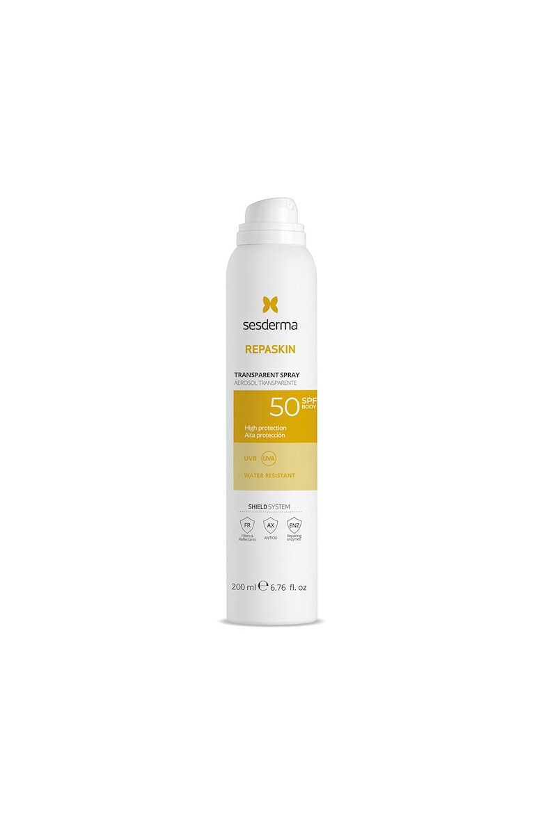 Sesderma Spray transparent pentru corp cu protectie solara SPF 50 Repaskin 200 ml - Pled.ro