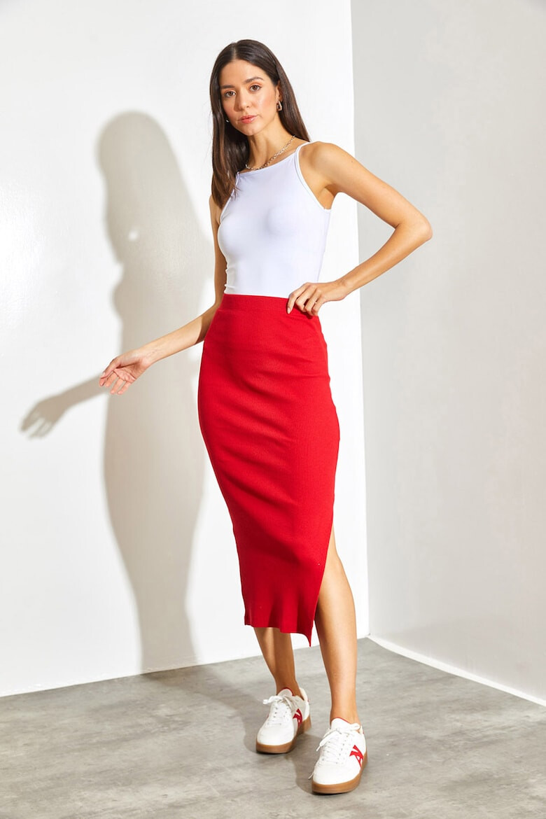 Shade Fusta midi cu slit lateral - Pled.ro