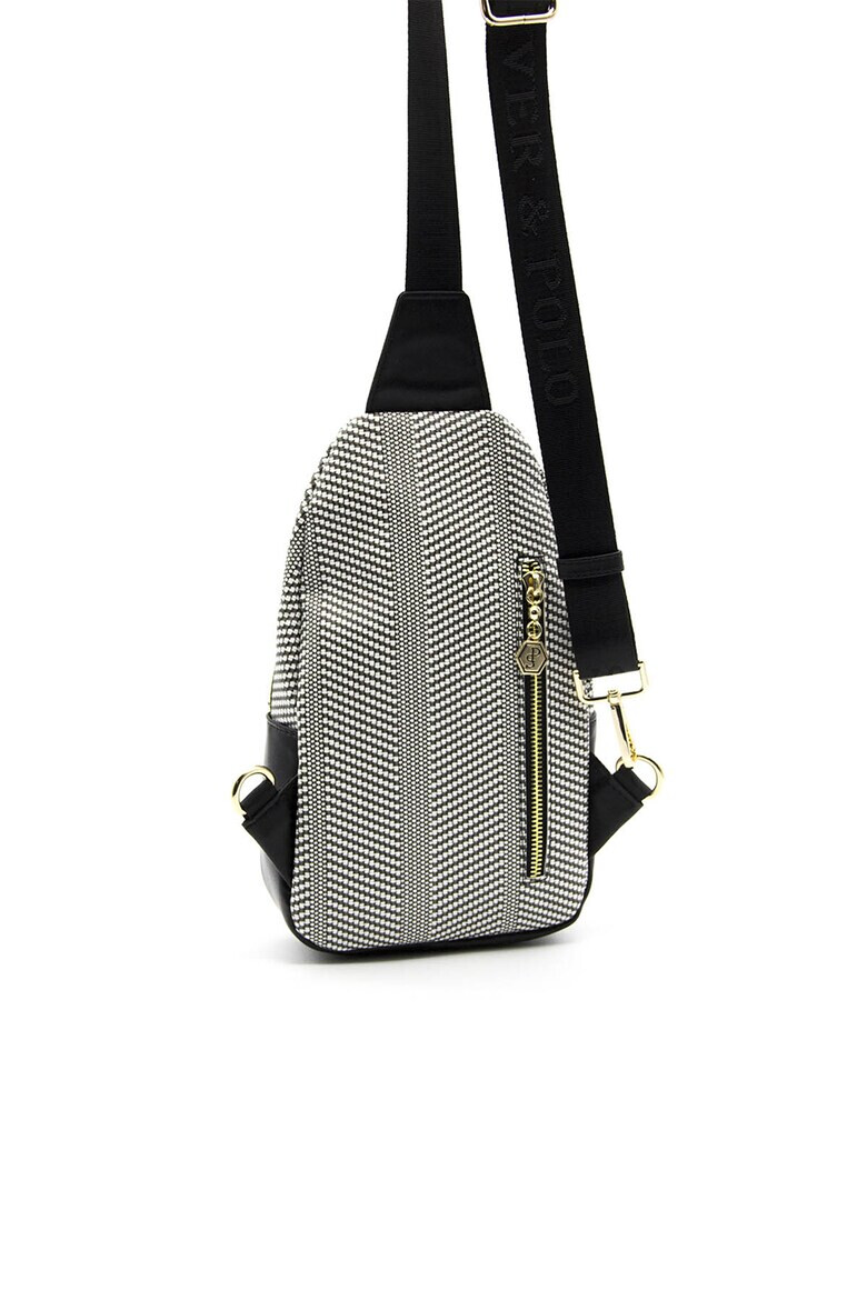 Silver&Polo Geanta crossbody cu model geometric - Pled.ro