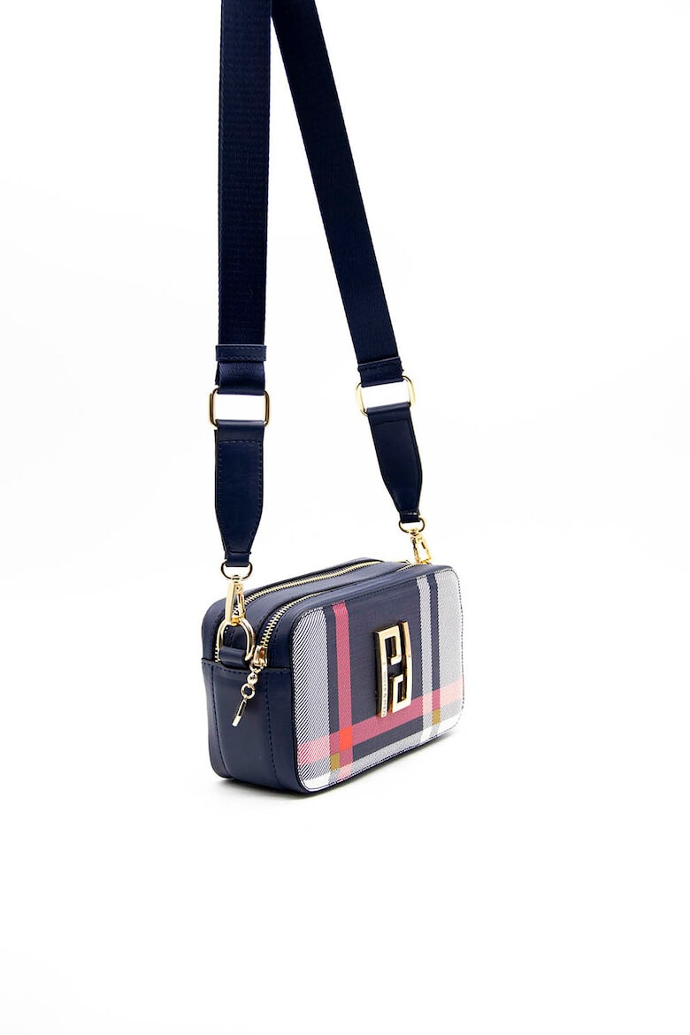 Silver&Polo Geanta crossbody de piele ecologica cu logo metalic - Pled.ro