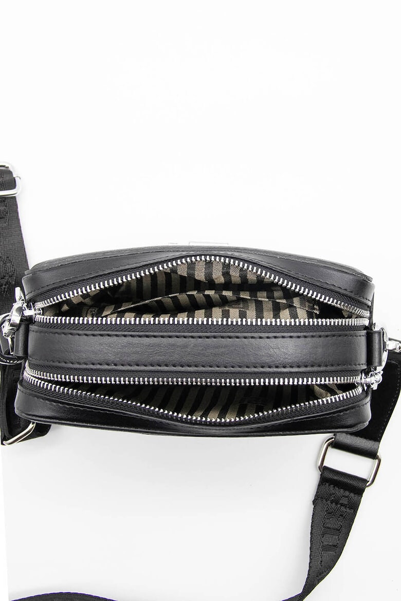 Silver&Polo Geanta crossbody de piele ecologica cu logo metalic - Pled.ro