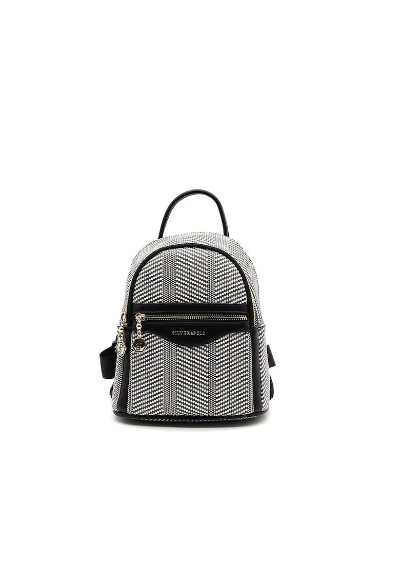 Silver&Polo Rucsac cu model herringbone - Pled.ro