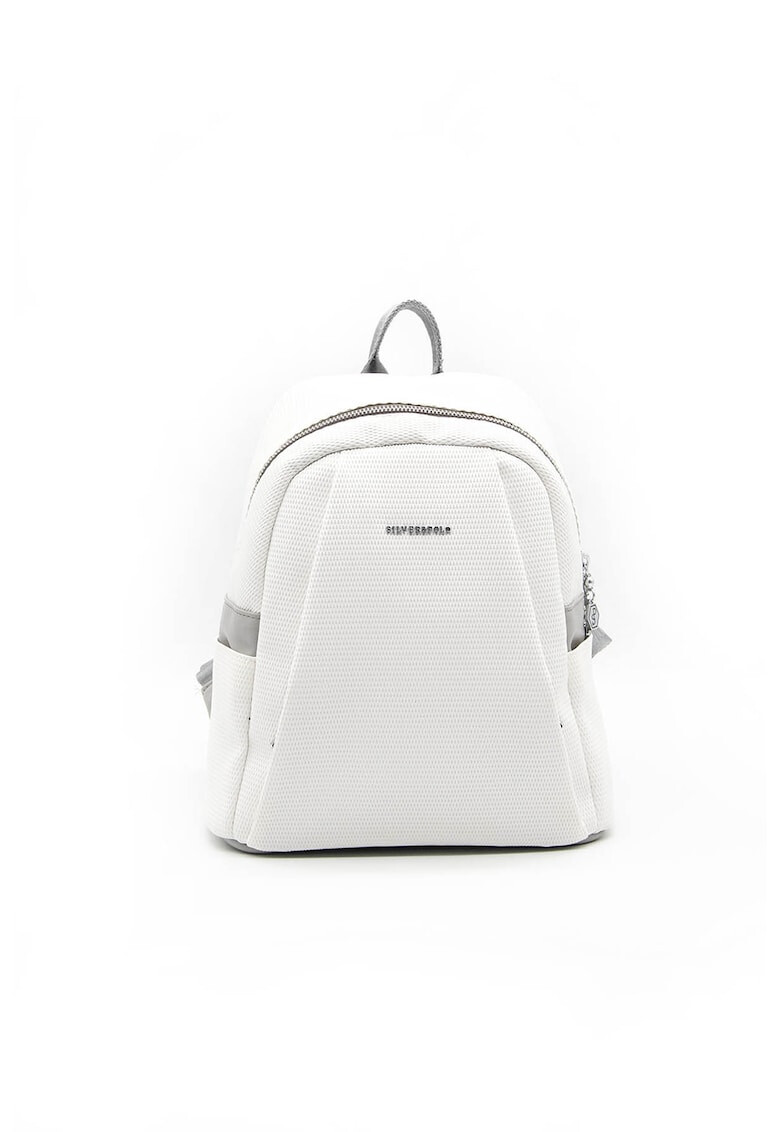 Silver&Polo Rucsac de piele ecologica cu aspect texturat - Pled.ro