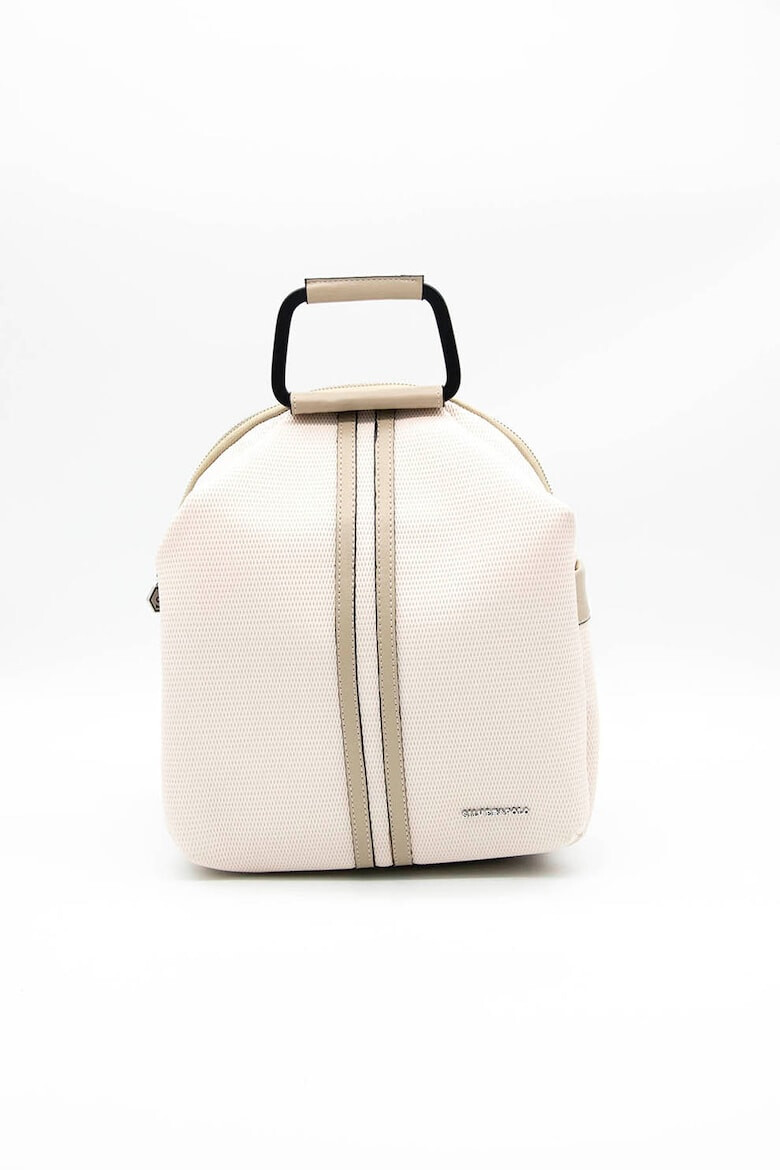 Silver&Polo Rucsac de piele ecologica cu buzunar exterior cu fermoar - Pled.ro