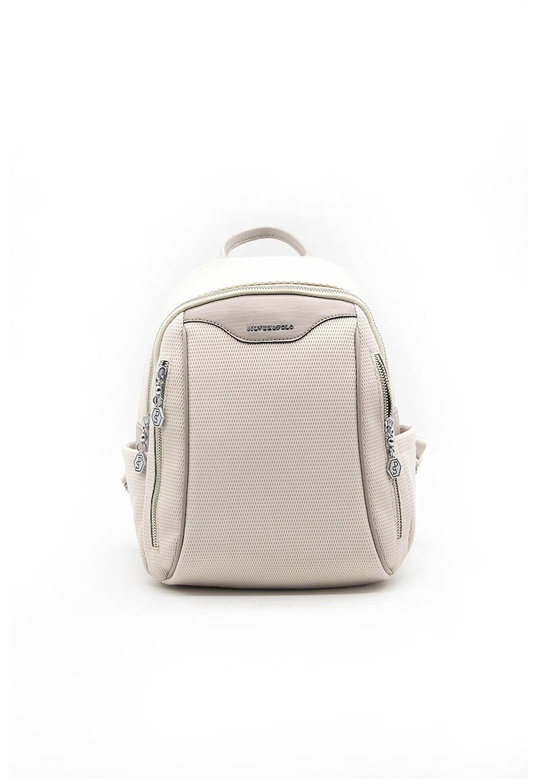 Silver&Polo Rucsac de piele ecologica cu buzunare multiple - Pled.ro