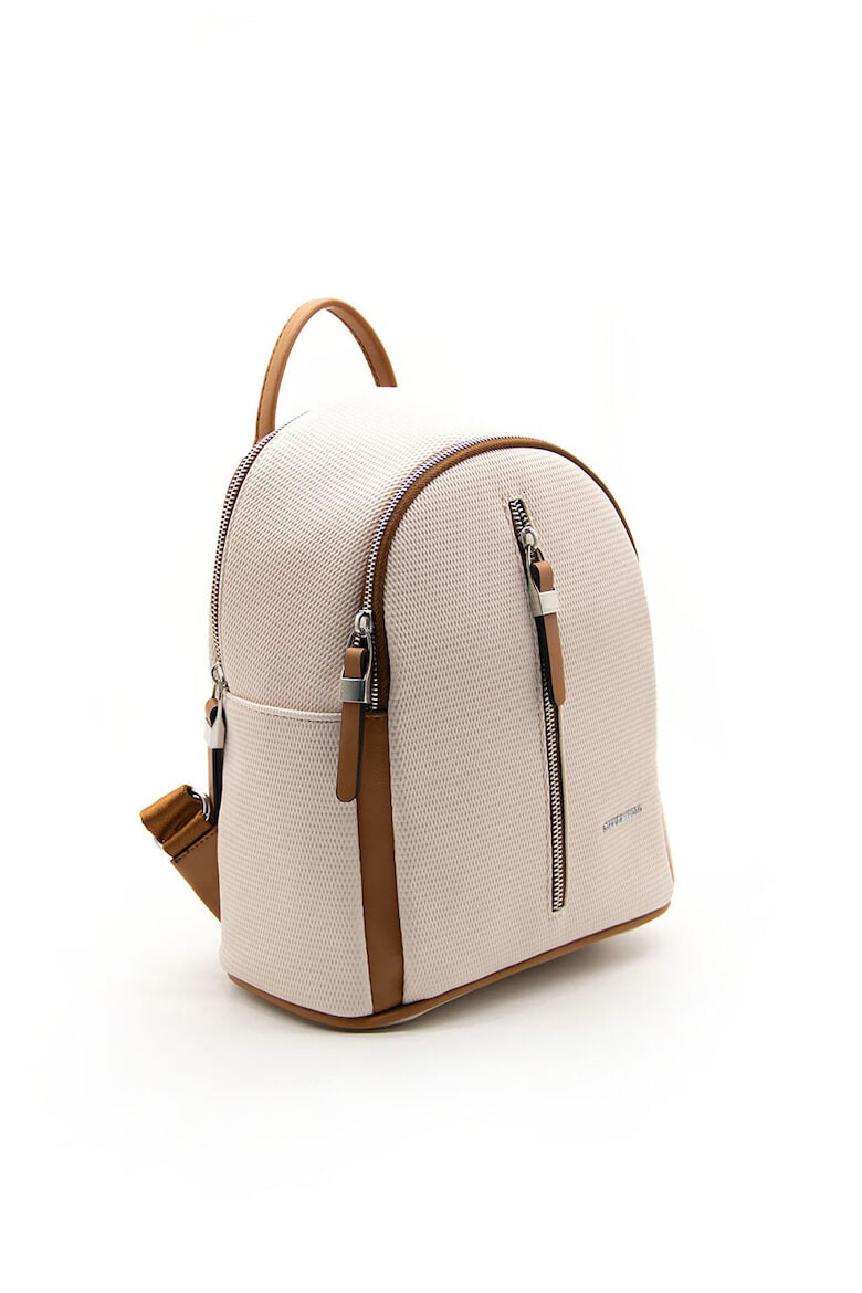 Silver&Polo Rucsac de piele ecologica cu model texturat - Pled.ro