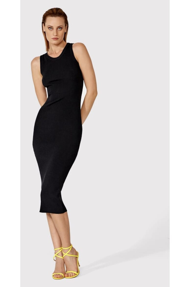 Simple Rochie 40592 Viscoza Negru - Pled.ro