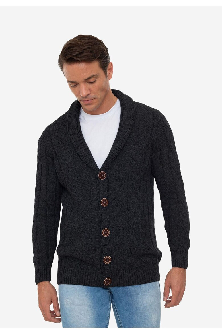 Sir Raymond Tailor Cardigan cu guler-sal - Pled.ro