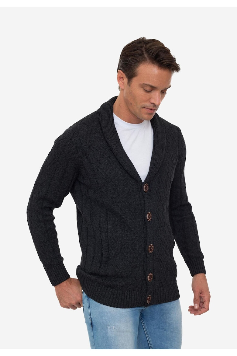 Sir Raymond Tailor Cardigan cu guler-sal - Pled.ro