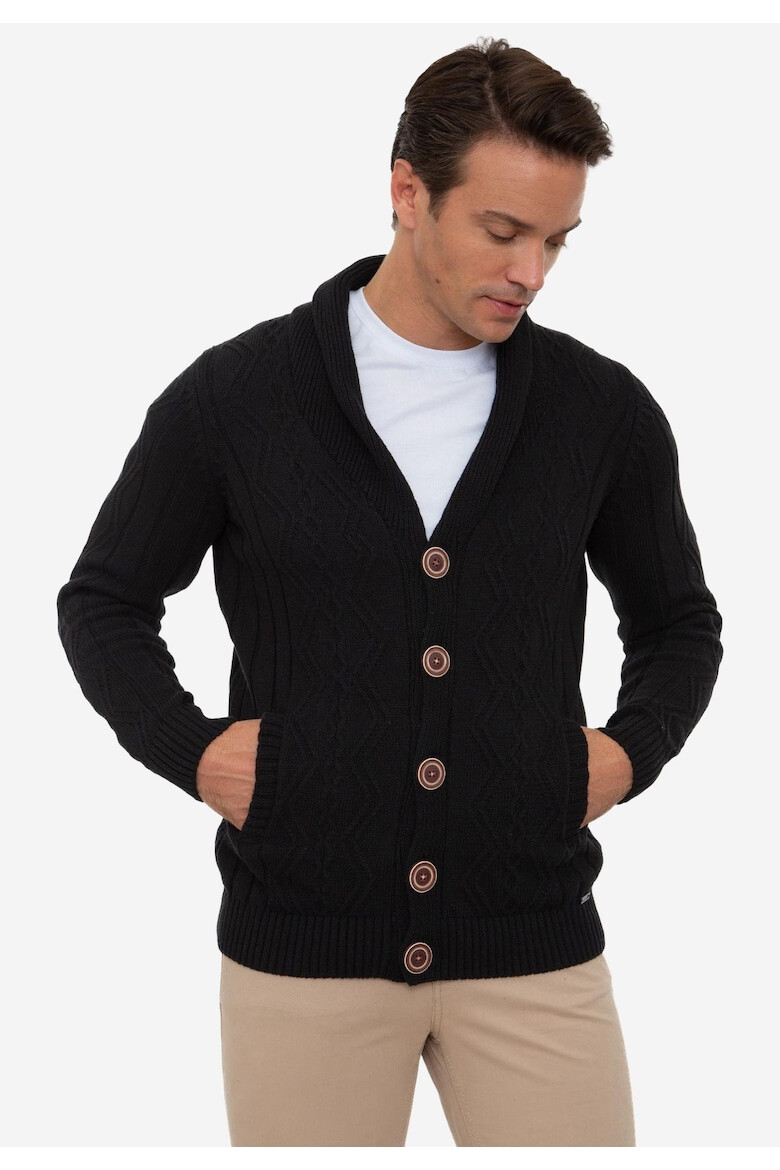 Sir Raymond Tailor Cardigan cu guler-sal - Pled.ro