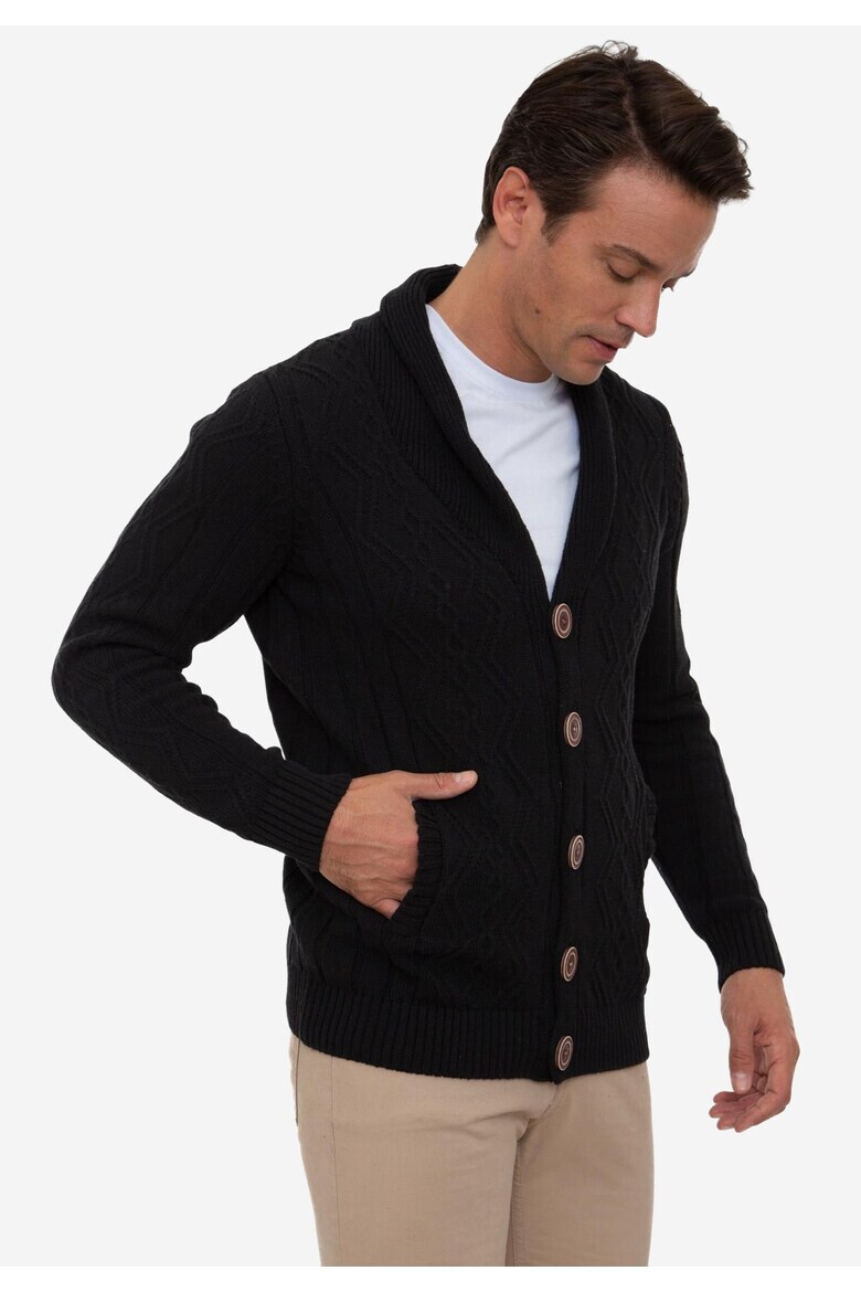 Sir Raymond Tailor Cardigan cu guler-sal - Pled.ro