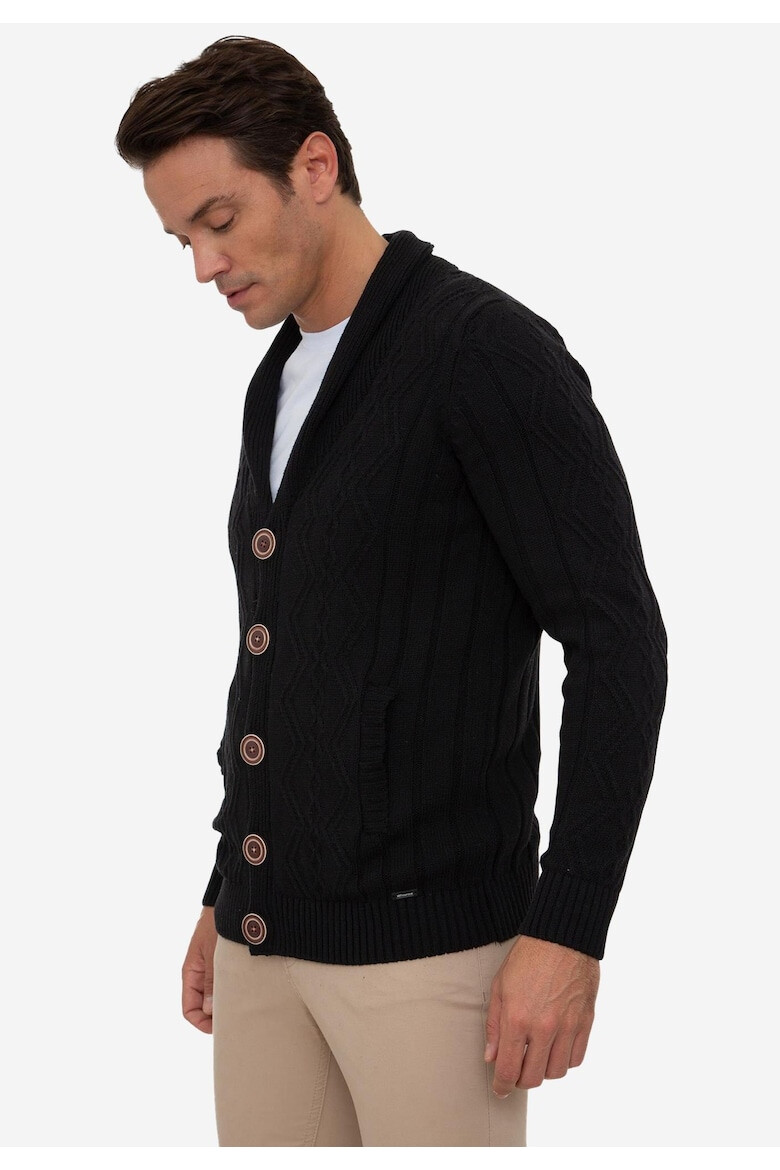 Sir Raymond Tailor Cardigan cu guler-sal - Pled.ro