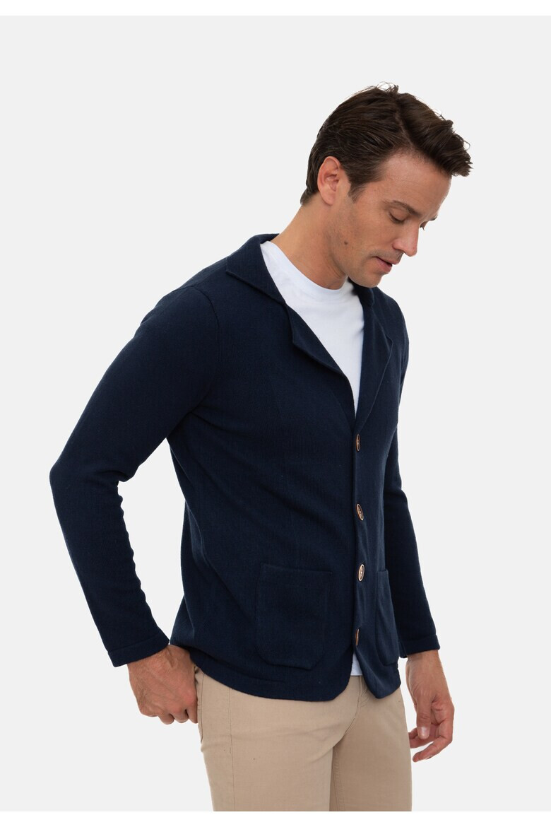 Sir Raymond Tailor Cardigan cu guler si revere - Pled.ro