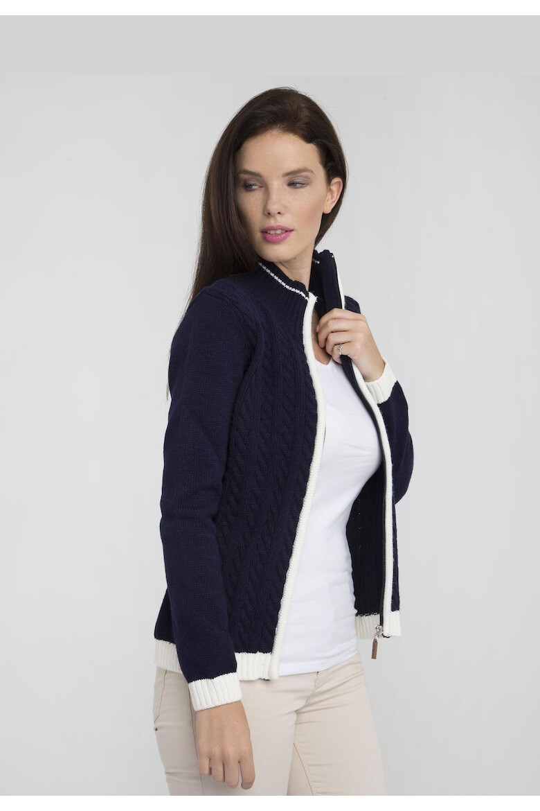 Sir Raymond Tailor Cardigan cu model torsade - Pled.ro