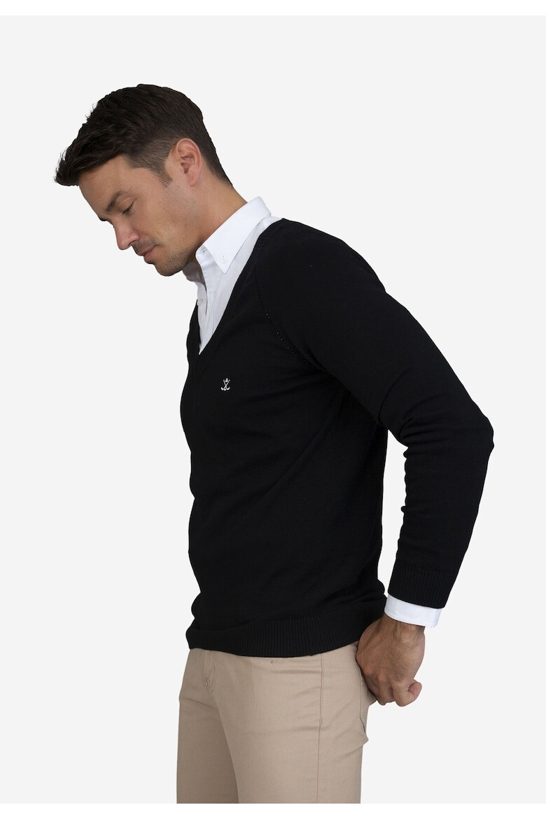 Sir Raymond Tailor Pulover cu decolteu in V si maneci raglan - Pled.ro