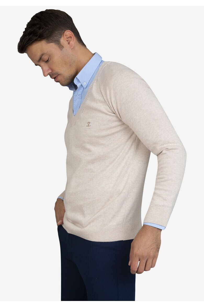 Sir Raymond Tailor Pulover cu decolteu in V si maneci raglan - Pled.ro