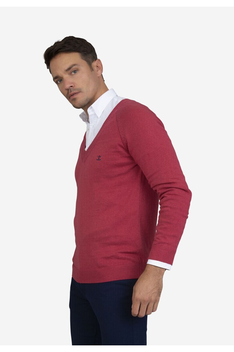 Sir Raymond Tailor Pulover cu decolteu in V si maneci raglan - Pled.ro