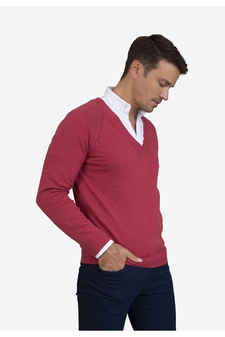 Sir Raymond Tailor Pulover cu decolteu in V si maneci raglan - Pled.ro