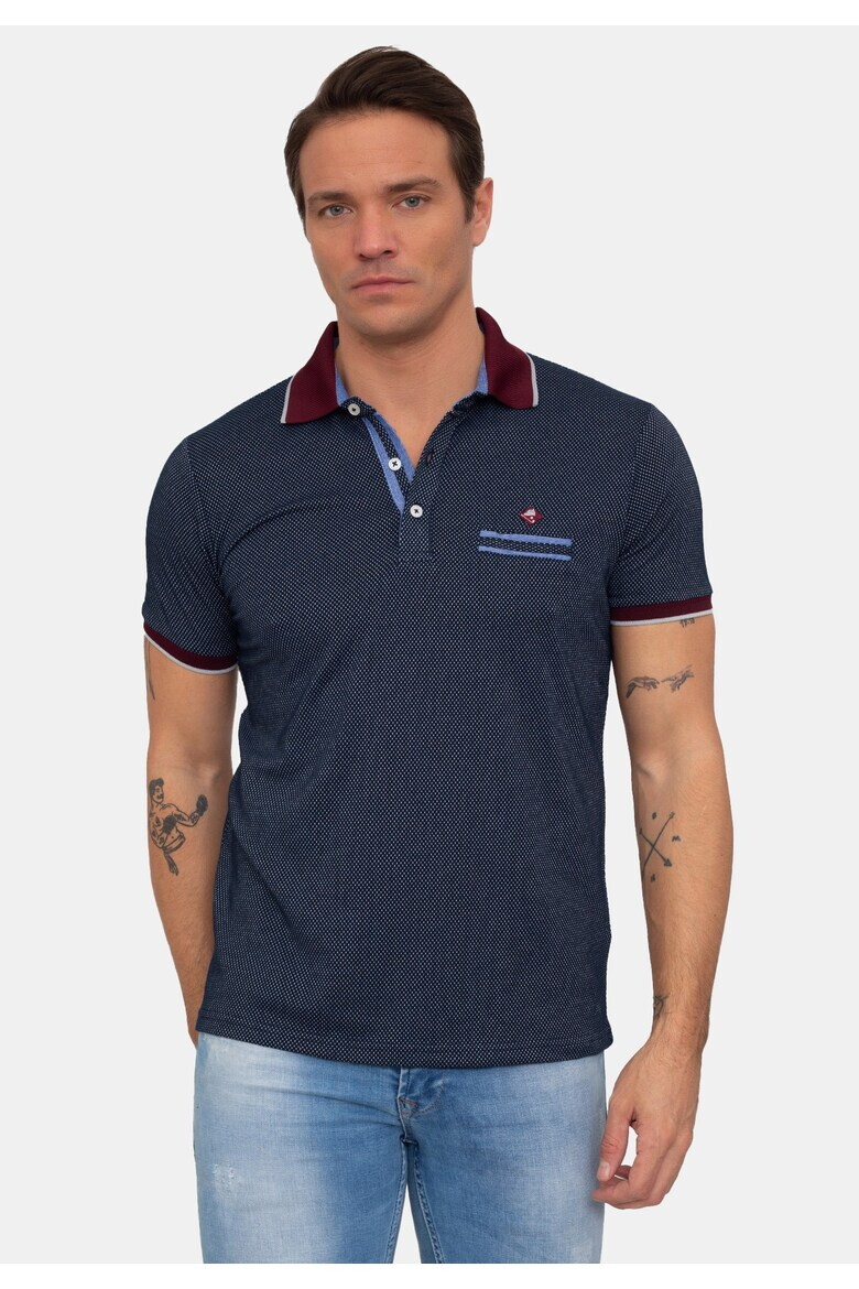 Sir Raymond Tailor Tricou polo cu detaliu cu logo discret - Pled.ro