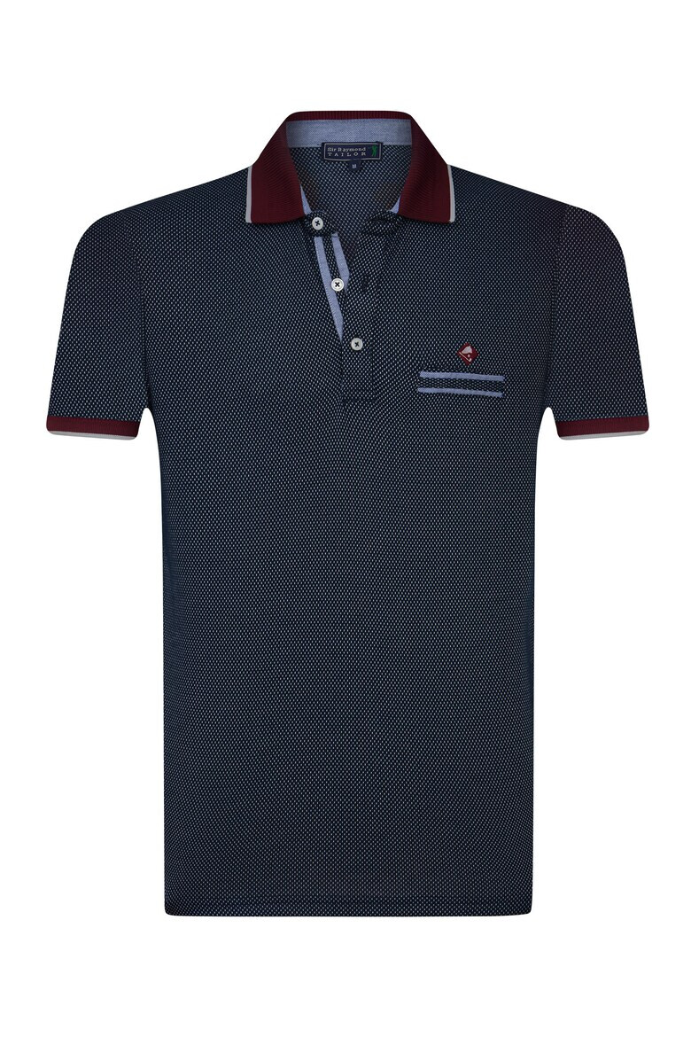 Sir Raymond Tailor Tricou polo cu detaliu cu logo discret - Pled.ro