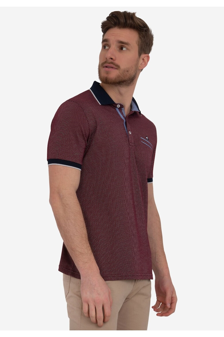 Sir Raymond Tailor Tricou polo cu detaliu cu logo discret - Pled.ro