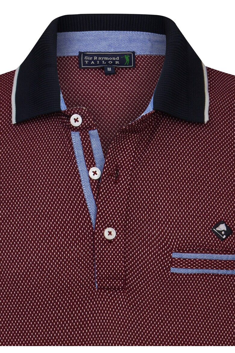 Sir Raymond Tailor Tricou polo cu detaliu cu logo discret - Pled.ro