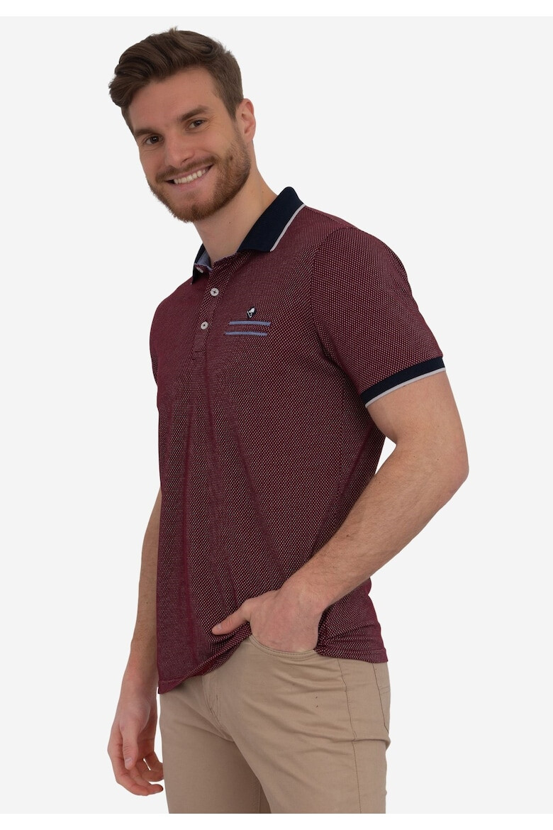 Sir Raymond Tailor Tricou polo cu detaliu cu logo discret - Pled.ro