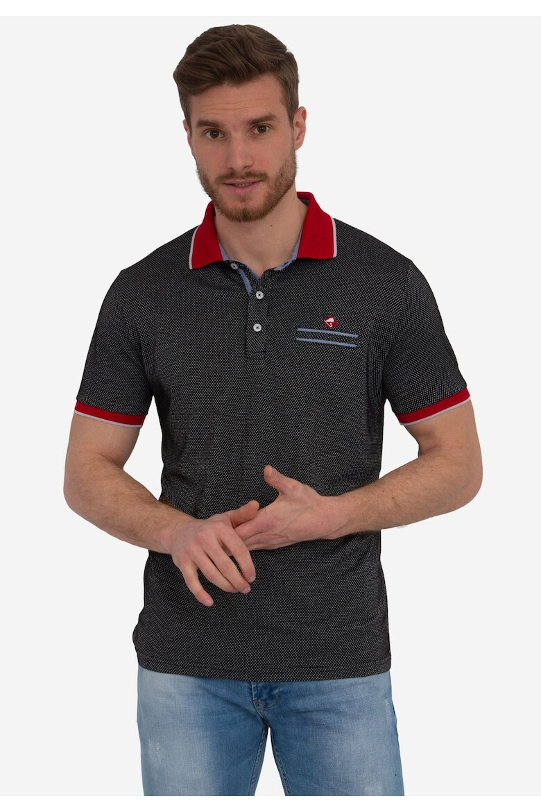 Sir Raymond Tailor Tricou polo cu detaliu cu logo discret - Pled.ro