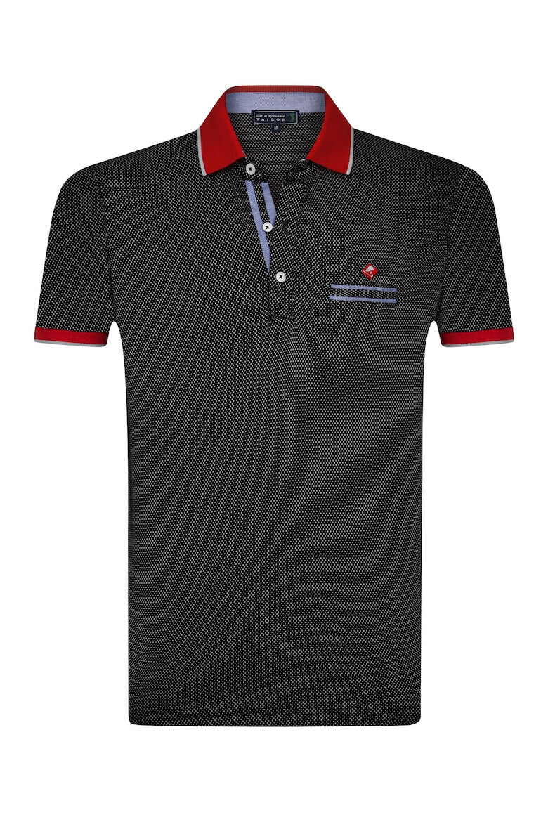 Sir Raymond Tailor Tricou polo cu detaliu cu logo discret - Pled.ro