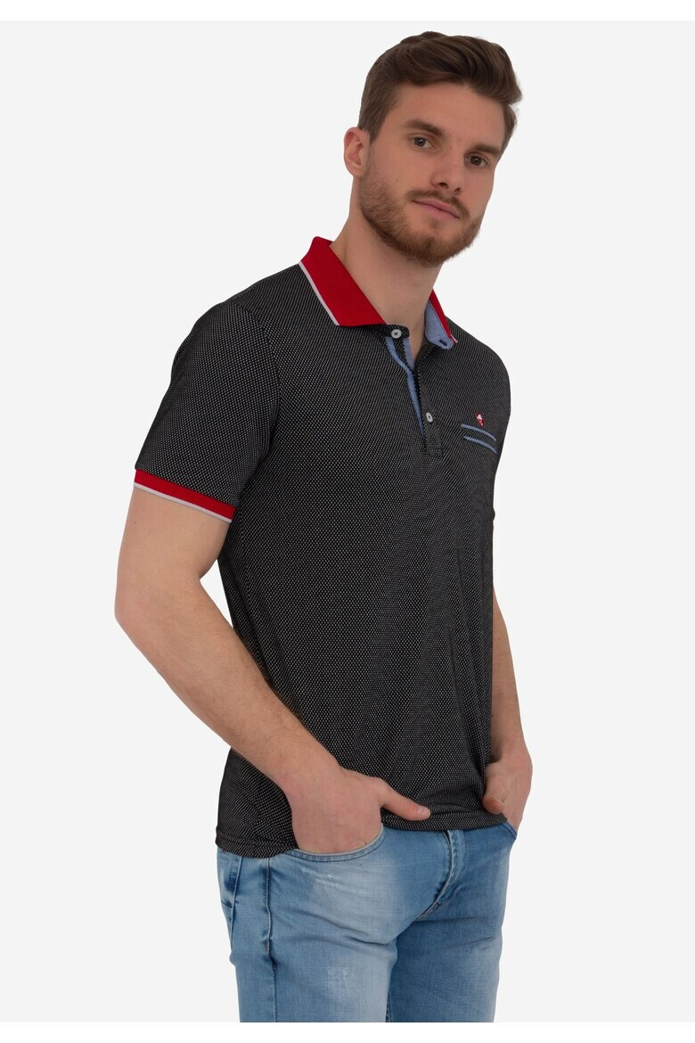 Sir Raymond Tailor Tricou polo cu detaliu cu logo discret - Pled.ro