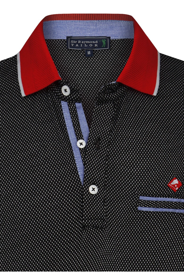 Sir Raymond Tailor Tricou polo cu detaliu cu logo discret - Pled.ro