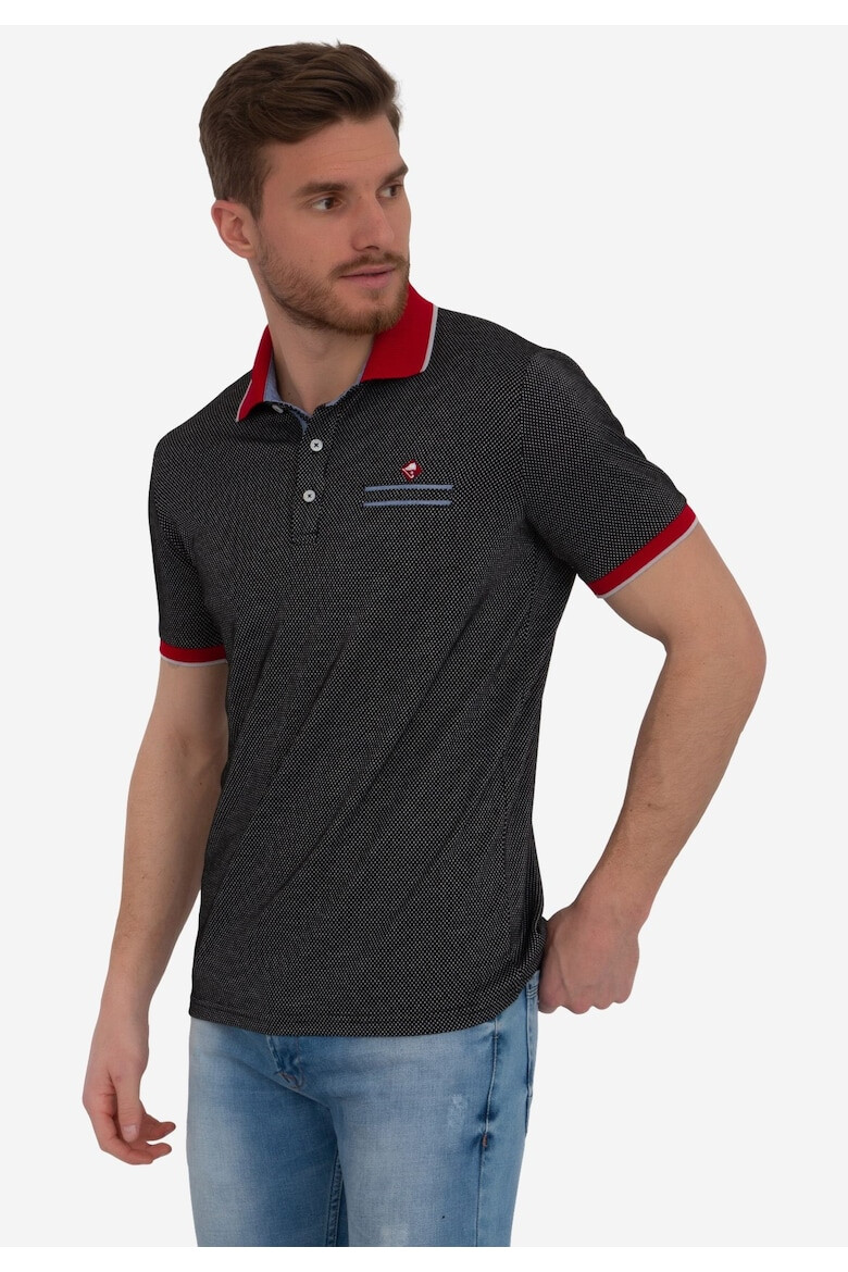 Sir Raymond Tailor Tricou polo cu detaliu cu logo discret - Pled.ro