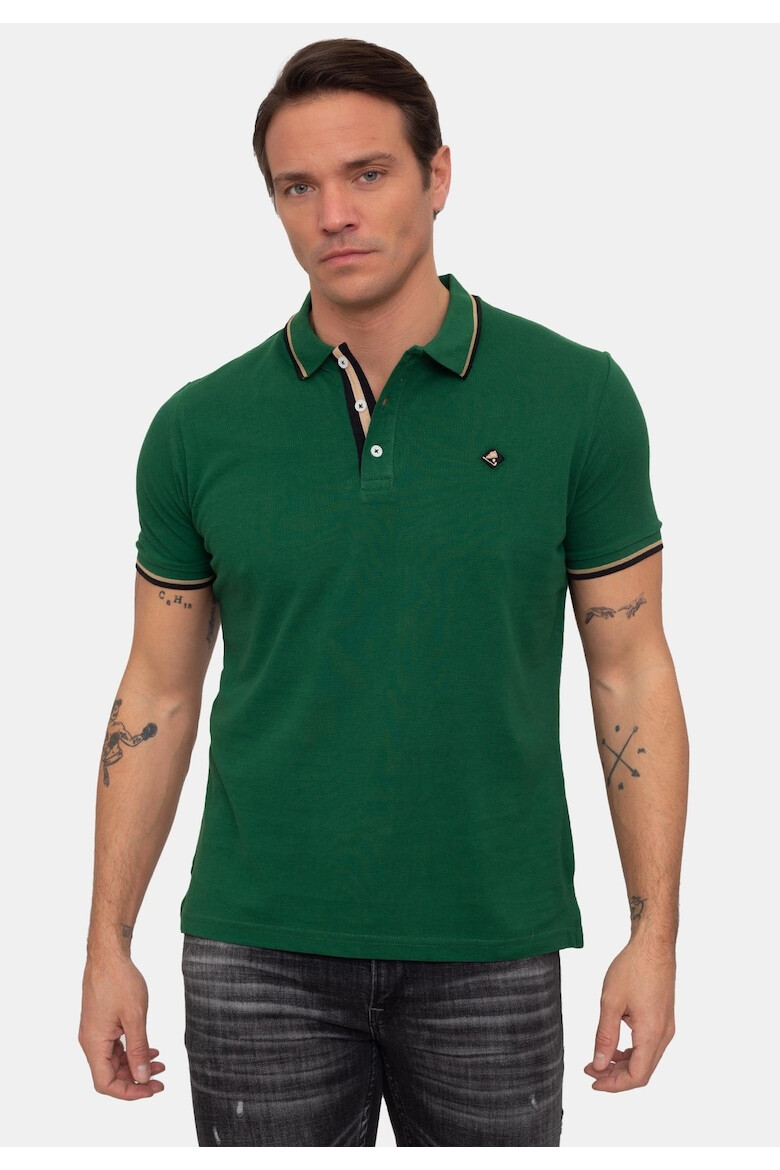 Sir Raymond Tailor Tricou polo cu fenta cu nasturi 17729 - Pled.ro