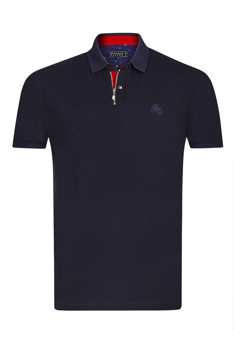 Sir Raymond Tailor Tricou polo cu fermoar scurt - Pled.ro