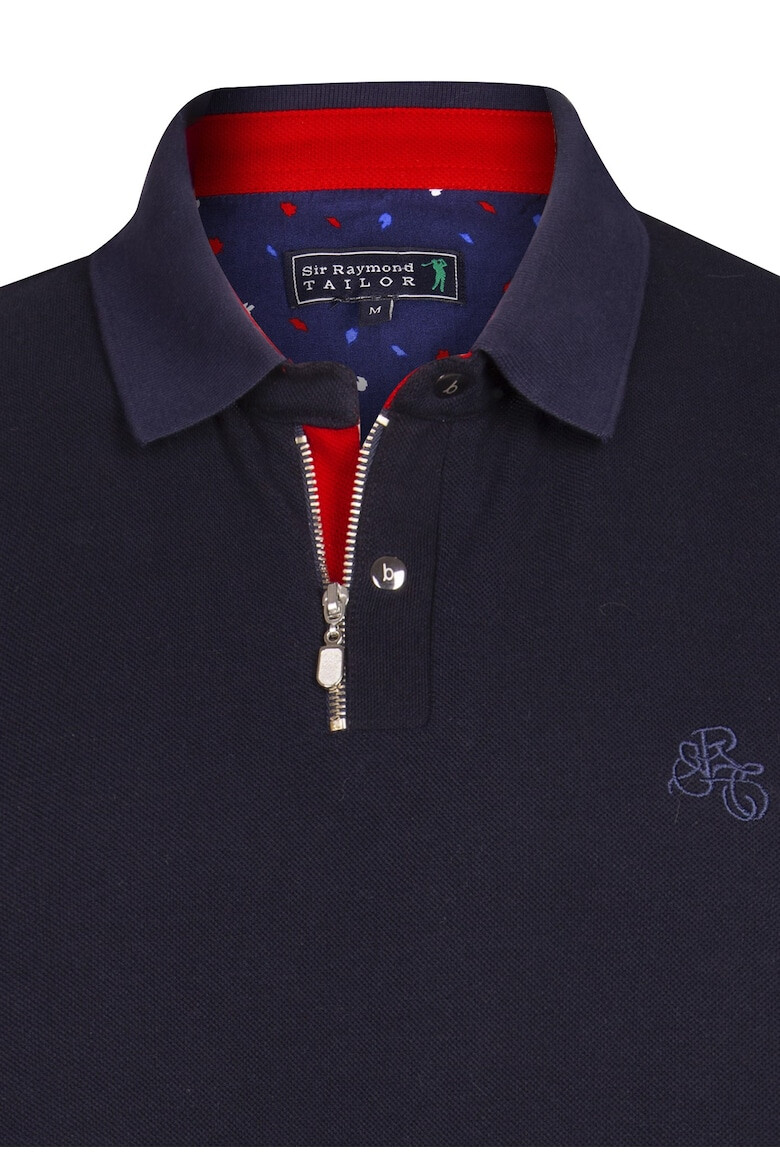 Sir Raymond Tailor Tricou polo cu fermoar scurt - Pled.ro