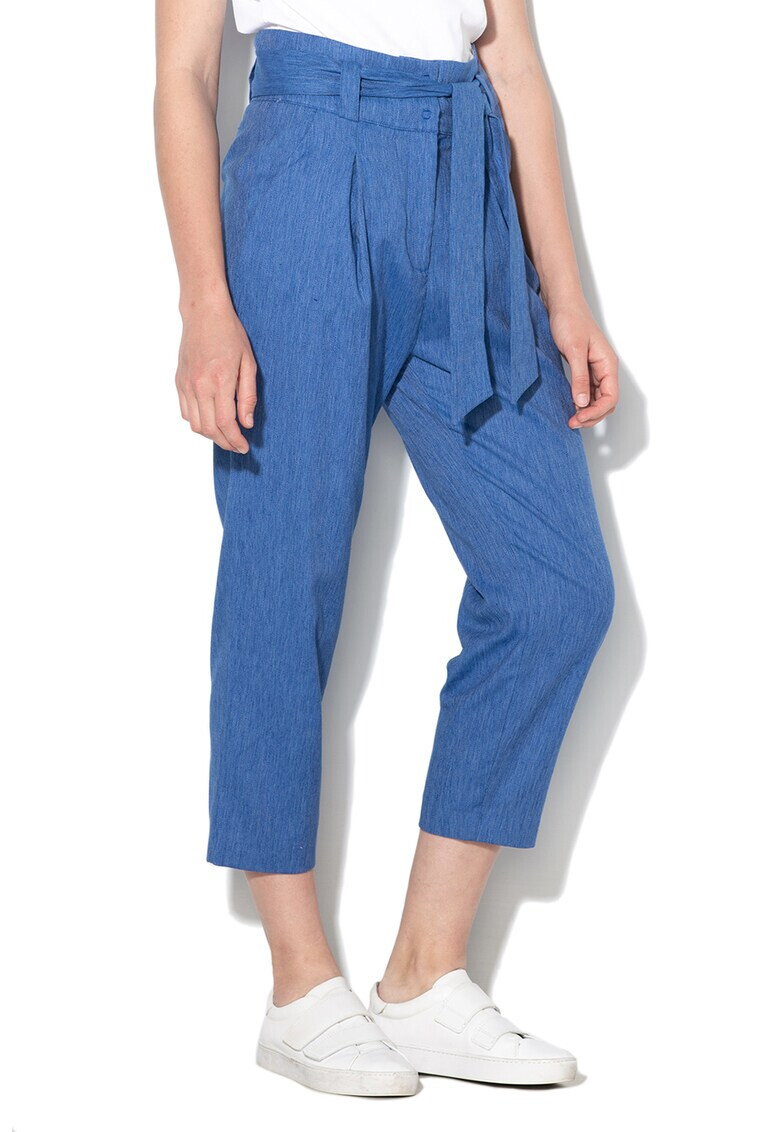 Sisley Pantaloni cu model conic si cordon - Pled.ro