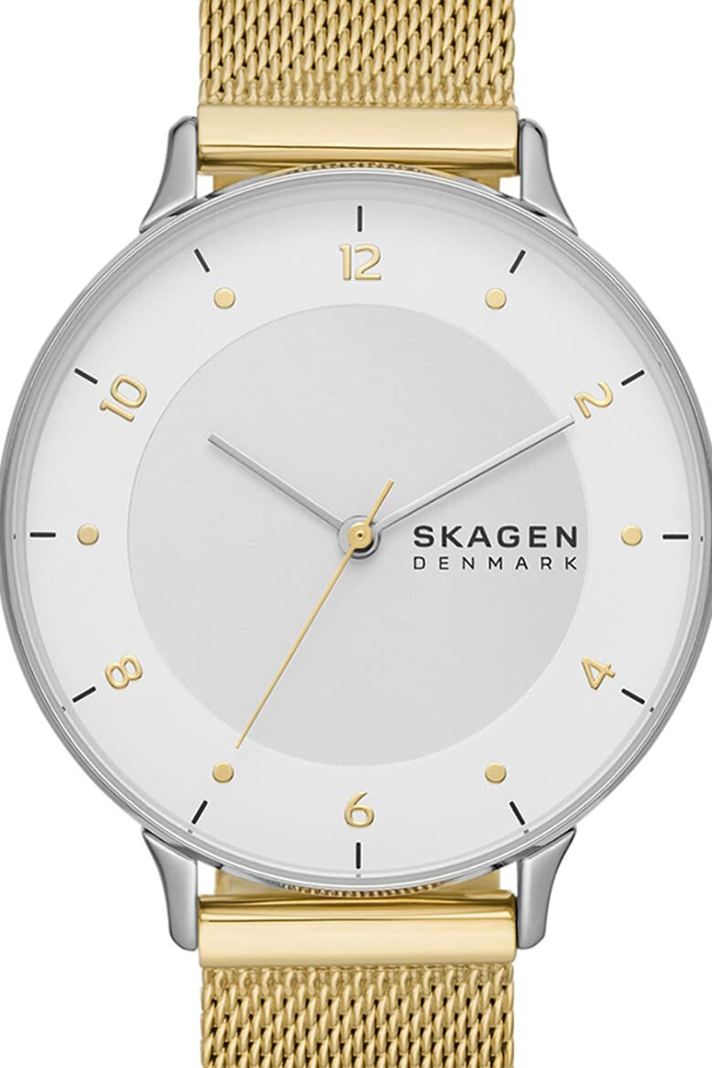 Skagen Ceas analog cu o bratara cu model plasa - Pled.ro