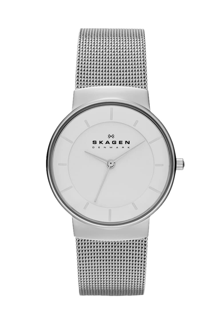 Skagen Ceas argintiu cu bratara tip plasa Nicoline - Pled.ro