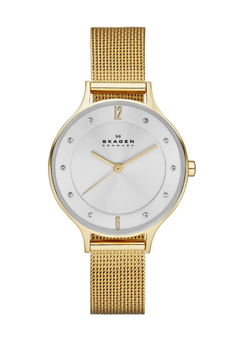 Skagen Ceas auriu cu alb fildes Anita - Pled.ro