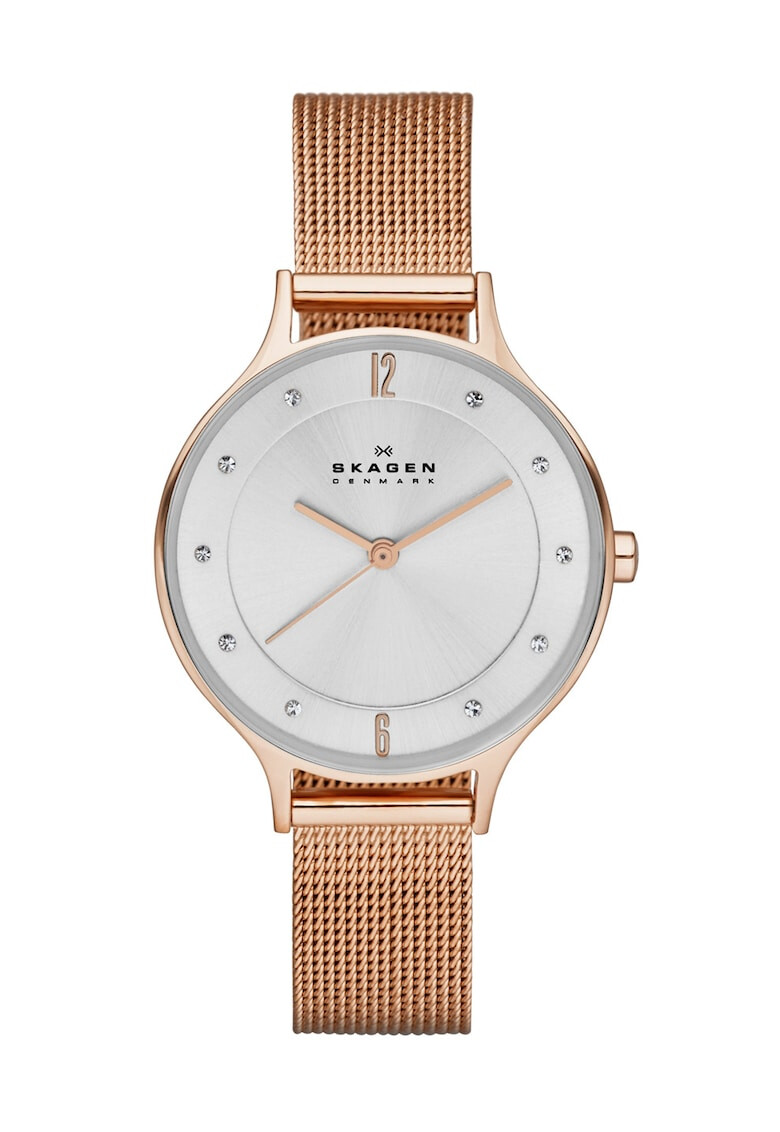 Skagen Ceas auriu rose cu cristale - Pled.ro