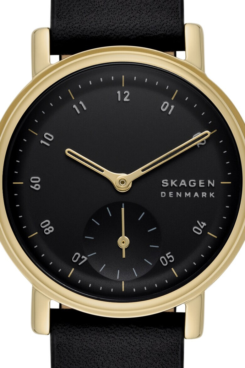 Skagen Ceas cu o curea de piele - Pled.ro