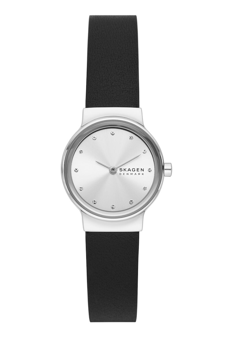 Skagen Ceas cu o curea de piele - Pled.ro