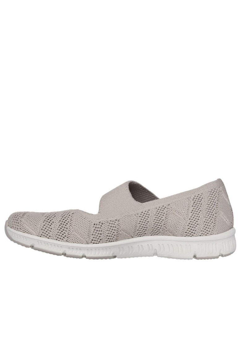 Skechers Balerina Be-Cool Sweet Knit cu bretele 100648-TPE taupe - Pled.ro