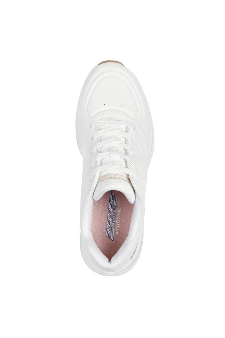 Skechers Bobs Arch Comfort B Sweet - A BIND Pantofi sport albi cu șireturi pentru femei 117560-WHT - Pled.ro